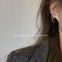 No earholes can also wear matt irregular geometric ear clips without earthy hole temperament 100 lapped lukewarm wind