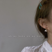 No earholes are also able to wear flower-ear-ear-clamp-style retro temperament 100 hitch a little Korean ins