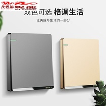  Type 86 concealed two-bit two-bit computer socket panel five types of gray network cable network interface socket dual computer