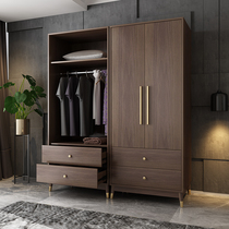 Bedroom modern style assembly door-to-door wardrobe Nordic simple home economy push-pull small apartment wardrobe