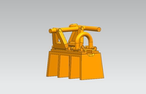 Anchor Lock Simulation Ship Anchor Lock (Light-cured Printing)