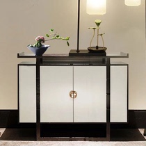 New Chinese entrance cabinet Zen dining side cabinet Living room furniture Foyer decoration cabinet Partition entrance table Modern entrance table