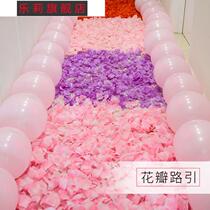 National Day Mid-Autumn Festival love confession package romantic rose petals confession creative wedding room lantern dress