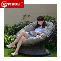 Outdoor Sofa Sloth People Balcony Swivel Swivel Chair Vine Chair Room Inside And Outside Single Deck Chair Patio Terrace Terrace Casual Rattan table and chairs