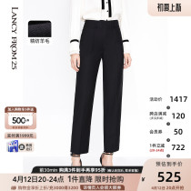 Lanpose Professional Pants Children 2021 Early Autumn Black High Waist Display Slim Tapered Straight Barrel Suit Pencil 90% Pants Woman