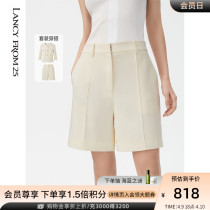 (white deer homer) Longpose Three-acetate-style small balsamic wind shorts women 2022 Summer new professional Western-style pants
