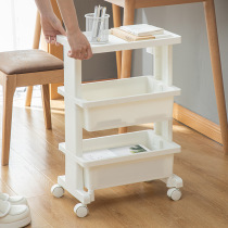 Japan imported trolley rack kitchen bathroom snacks office multi-storey bedroom bedside storage rack
