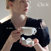 Click Original Small Spleen Handheld Coffee Cup Set Kit Yogurt Dessert Bowl Cup Cup Ceramic
