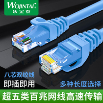 Wojintai super five network cable 100 megabytes outdoor network cable Finished network jumper computer broadband network cable 3 10 meters
