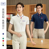 Cotton overalls summer custom printed logo embroidered cultural shirt overalls T-shirt clothing custom-made polo shirt short sleeves