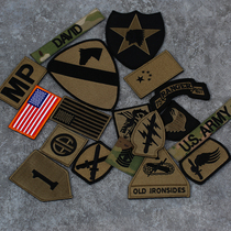 American Embroidery Badge CP Arm Chapter Combat Suit Mark Chest Strip Name Strip National Flag Sticker Rank Morale Badge Magic Sticker