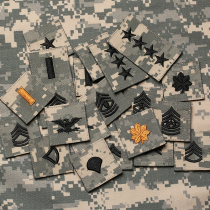 Full set of ACU Army rank UCP Camouflage Clothing Pei Zhang Embroidery Breast Badge Military Meme Badge Badge With Magic Sticker Badge