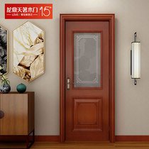 Longding Tianzhe toilet wooden door solid wood composite paint custom kitchen and bathroom silent bedroom door household LDN392B