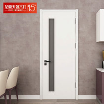 Longding Tianzhe wooden door bathroom door solid wood composite paint kitchen bathroom door indoor silent door LB-191-1