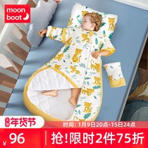 moonboat baby sleeping bag autumn and winter newborn children thermostatic anti-kick is thickened baby winter pure Four Seasons Universal