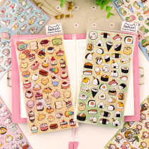 Sushi Rice Group Cute Animal Stickers Gourmet Turtle Mobile Phone Bill Days Children Cartoon Photo Album Small Decoration Sticker