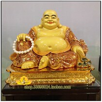 Ju Buddha Pavilion Shengfan copper gold big belly Buddha smile Buddha future Buddha pure copper gilt pastel Maitreya