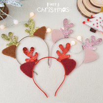 Christmas Head Accessories Deer Horn Hair Stirrup 100 Hitchhiking Head Stirrup Hair Clip South Korea Ornament Super Fairy clips Card Issuer