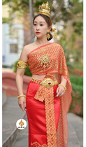 Princess Dai clothing Dai Thai water splashing festival clothing women slim simple photo tour Red White customization