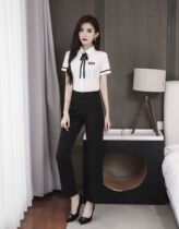 New womens foot massage work clothes Hotel occupation suit Beauty foot bath work clothes 3007-2 pants suit
