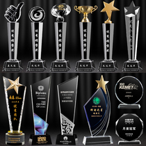 Crystal Trophy Medal Customization Thumb Trophy License Creative Basketball Football Sports Competition Company Prizes