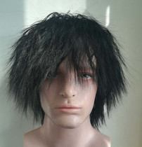 Beggar wig short curly hair explosion head stage performance stray singer performance call Flower crazy fake head cover