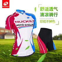 Mountain Bike Summer Riding Suit Woman Short Sleeve Suit Sunscreen Breathable Speed Dry Body Blouse Shorts Bike