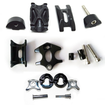 Bicycle seat pole Chuck screw accessories Mallet brother carbon fiber round head seat tube seat special Chuck