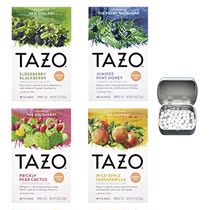 Tazo Foragers Herbal Tea Variety 4-Pack of Elderberr