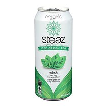 Steaz Organic Iced Green Tea Mint 16 oz Steaz has