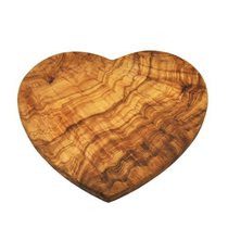 Naturely Med Olive Wood Heart Shaped Board Null
