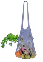 SHUYUE Reusable Grocery Bags Cotton String Bag Mesh