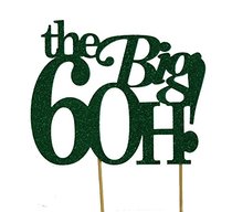All About Details Green The Big 6OH  Cake Topper