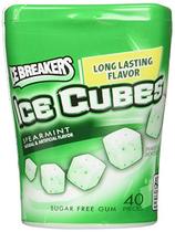  Ice Breakers Ice Cubes Spearmint Gum Bottle Pack- 4