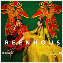Photo studio national tide photography props Chinese style carp kite red koi costume photo Chinese wedding decoration ornaments