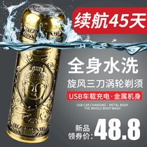 Mens Mini Electric Full Body Washable Razor Home Travel Portable Razor Car USB Rechargeable