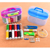 Needlework box Needlework bag 10-piece set of household sewing tools Sewing needlework set Hand sewing storage box