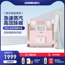 Zhuoli hanging ironing machine Household steam electric iron Small handheld ironing machine double rod hanging vertical ironing artifact