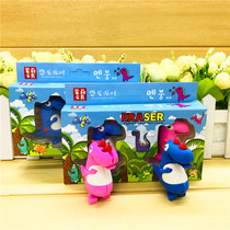Cute cartoon dinosaur eraser children creative stationery small gift gift Primary School kindergarten reward prize