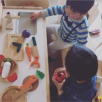 ins Wind Korean children cut fruit toys girl fruit vegetables Chile baby house kitchen toys