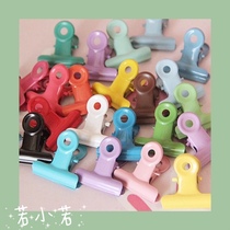 (68) Korea ins color storage small clip grid photo clip snack sealing clip iron clip