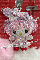 Austrian Crystal plaster out of print limited MELODY maid pendant car hanging bag hanging custom