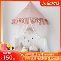 Bed artifact girl bed canopy childrens game house reading corner mantle wall hanging cotton childrens tent New Year gift