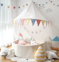 Childrens tent Reading corner Indoor princess wall-mounted decoration girl bedside reading corner beds arranged arched bed mantle