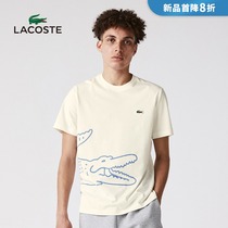 LACOSTE French crocodile mens 21 spring new round neck printing tennis short-sleeved T-shirt men) TH0458