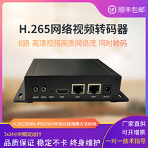 h265 8-way video transcoder 4K monitoring camera network stream while transcoding ONVIF protocol docking NVR