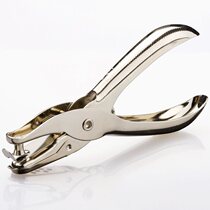 Paper punch single hole multi-function metal stainless steel mini round hole manual hole punch tool