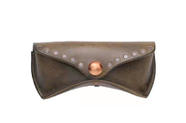 Rivet Glasses Case Glasses Bag Handmade Leather leather art version type drawing version PDF electronic version drawings