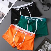 New Briefs Mens Underwear Pure Cotton Four-corner Pants Adults Upscale Breathable Big Code Flat Corner Pants Mens Boys Shorts