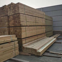 Outdoor anticorrosive wood tile solid wood keel wood floor along the water slat flower stand Pinus sylvestris 4*6 wood square wood
